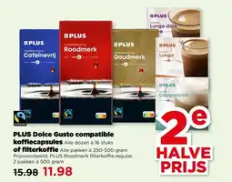 PLUS PLUS Dolce Gusto compatible koffiecapsules aanbieding