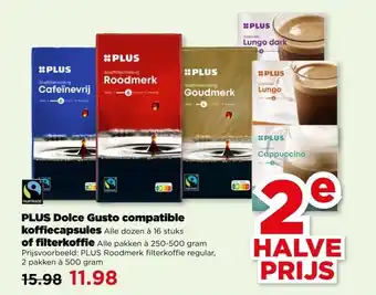 PLUS PLUS Dolce Gusto compatible koffiecapsules aanbieding