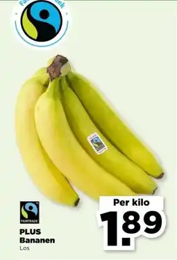PLUS PLUS Bananen aanbieding