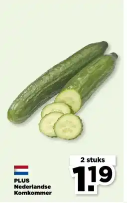 PLUS PLUS Nederlandse Komkommer aanbieding