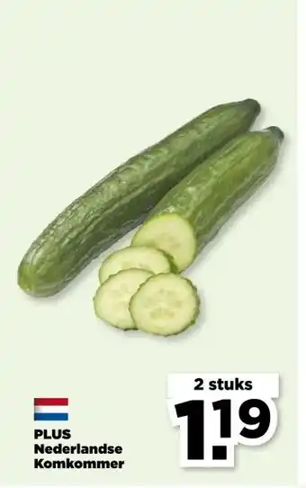 PLUS PLUS Nederlandse Komkommer aanbieding