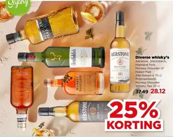 PLUS Diverse whisky's aanbieding