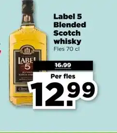 PLUS Label 5 Blended Scotch whisky aanbieding