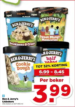 PLUS Ben & Jerry's IJsbekers aanbieding