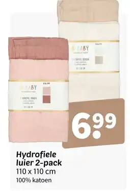 Wibra Hydrofiele luier 2 pack aanbieding