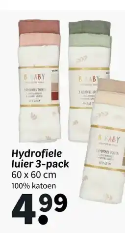 Wibra Hydrofiele luier 3-pack aanbieding
