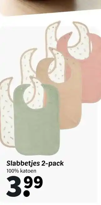 Wibra Slabbetjes 2-pack aanbieding