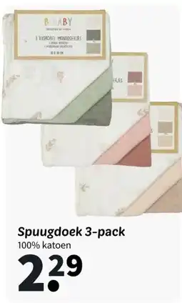 Wibra Spuugdoek 3-pack aanbieding