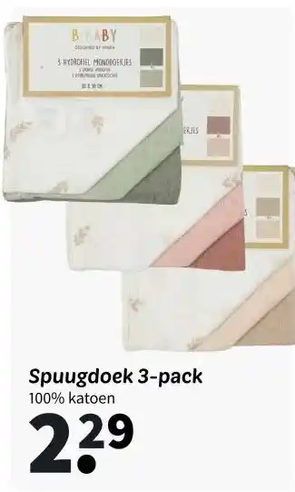 Wibra Spuugdoek 3-pack aanbieding