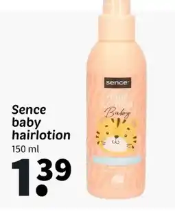 Wibra Sence baby hairlotion aanbieding