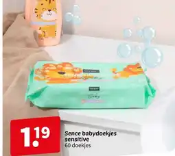 Wibra Sence babydoekjes sensitive aanbieding