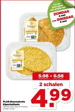 PLUS PLUS Boerentrots Kipschnitzels aanbieding