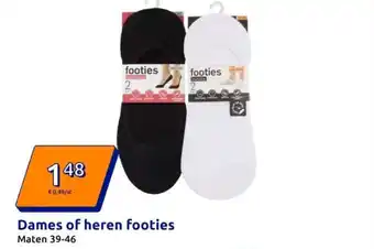 Action Dames of heren footies aanbieding