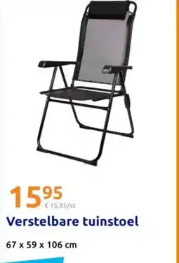 Action Verstelbare tuinstoel aanbieding