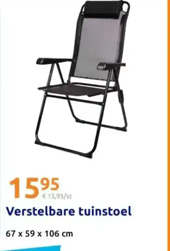 Action Verstelbare tuinstoel aanbieding
