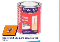 Action Spectrum hoogglans alkydlak wit aanbieding