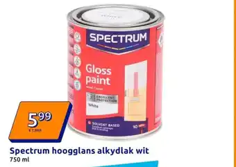 Action Spectrum hoogglans alkydlak wit aanbieding