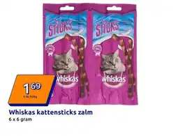 Action Whiskas kattensticks zalm aanbieding