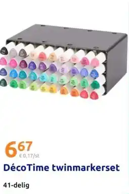Action Déco Time twinmarkerset aanbieding