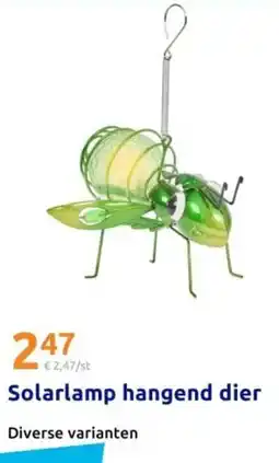 Action Solarlamp hangend dier aanbieding