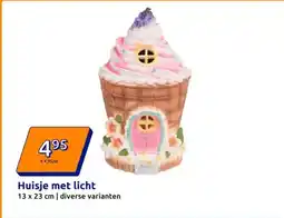 Action Huisje met licht aanbieding