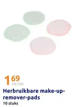 Action Herbruikbare make-up- remover pads aanbieding