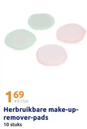 Action Herbruikbare make-up- remover pads aanbieding