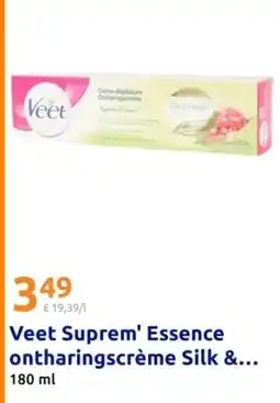 Action Veet Suprem' Essence ontharingscrème Silk & aanbieding