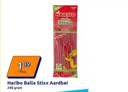 Action Haribo Balla Stixx Aardbei aanbieding
