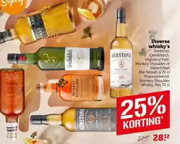 Coop Diverse whisky's aanbieding