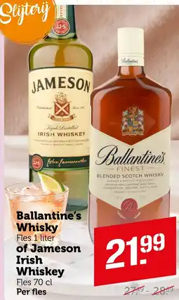 Coop Ballantine's Whisky of Jameson Irish Whiskey aanbieding