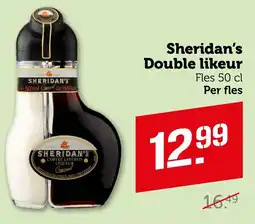 Coop Sheridan's Double likeur aanbieding