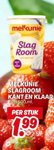 Dekamarkt Melkunie slagroom kant en klaar aanbieding