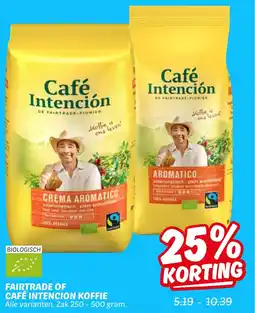 Dekamarkt Fairtrade of café intencion koffie aanbieding