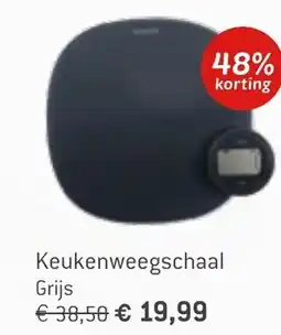 Dekamarkt Keukenweegschaal Grijs aanbieding