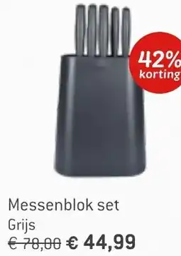 Dekamarkt Messenblok set Grijs aanbieding