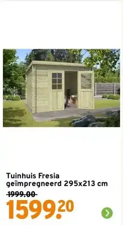 GAMMA Tuinhuis Fresia geïmpregneerd 295x213 cm aanbieding