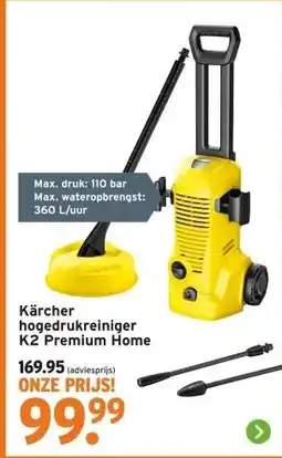 GAMMA Kärcher hogedrukreiniger K2 Premium Home aanbieding