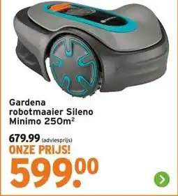 GAMMA Gardena robotmaaier Sileno Minimo 250m² aanbieding