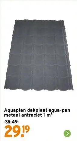 GAMMA Aquaplan dakplaat aqua-pan metaal antraciet 1 m² aanbieding