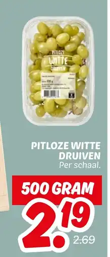 Dekamarkt Pitloze witte druiven aanbieding