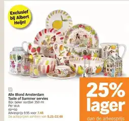 Albert Heijn Alle Blond Amsterdam Taste of Summer servies aanbieding