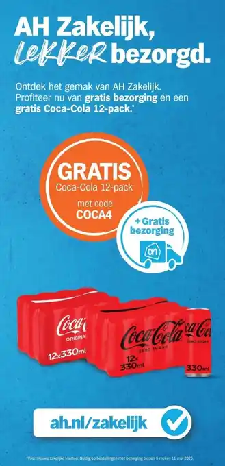 Albert Heijn AH Zakelijk, Lekker bezorgd. aanbieding
