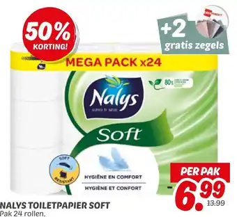 Dekamarkt Nalys toiletpapier soft aanbieding