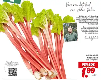 Dekamarkt Hollandse rabarber aanbieding