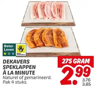Dekamarkt Dekavers speklappen à la minute aanbieding