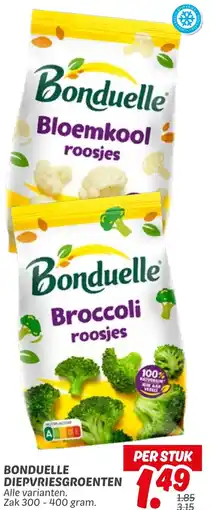 Dekamarkt Bonduelle diepvriesgroenten aanbieding