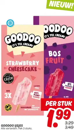 Dekamarkt Goodoo ijsjes aanbieding