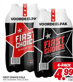 Dekamarkt First choice cola aanbieding