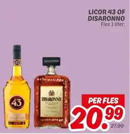 Dekamarkt Licor 43 of disaronno aanbieding